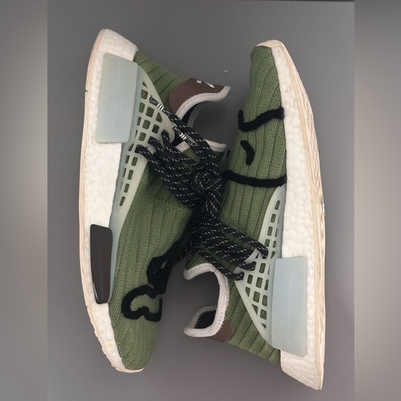 Adidas NMD x Pharrell x BBC Ice Cream Human Race Running Dog Sneakers - Picture 6 of 12